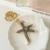 Modern Style Alloy Starfish Women's Bag Pendant Keychain main image 2