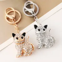 Cute Alloy Cat Unisex Bag Pendant Keychain main image 1