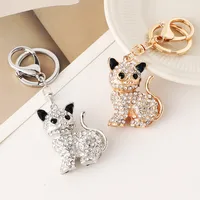 Cute Alloy Cat Unisex Bag Pendant Keychain main image 2