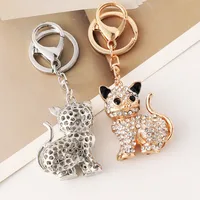 Cute Alloy Cat Unisex Bag Pendant Keychain main image 3