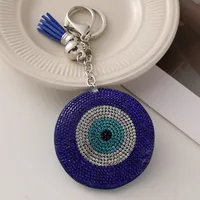 Modern Style Alloy Devil's Eye Men's Bag Pendant Keychain sku image 1
