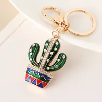 Modern Style Alloy Cactus Unisex Bag Pendant Keychain main image 4