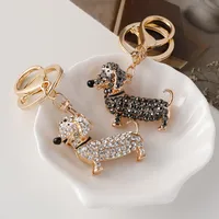 New Style Alloy Dog Unisex Bag Pendant Keychain main image 1