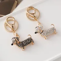 New Style Alloy Dog Unisex Bag Pendant Keychain main image 2