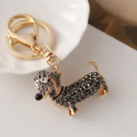 New Style Alloy Dog Unisex Bag Pendant Keychain main image 3