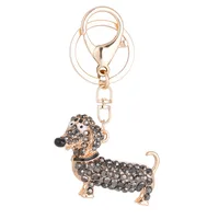 New Style Alloy Dog Unisex Bag Pendant Keychain main image 4