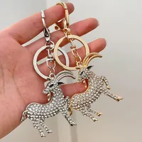 Cute Alloy Sheep Unisex Bag Pendant Keychain main image 3