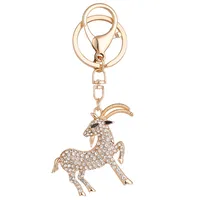 Cute Alloy Sheep Unisex Bag Pendant Keychain main image 4