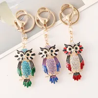 Modern Style Alloy Owl Unisex Bag Pendant Keychain main image 1