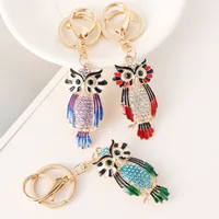 Modern Style Alloy Owl Unisex Bag Pendant Keychain main image 2
