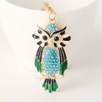 Modern Style Alloy Owl Unisex Bag Pendant Keychain main image 4