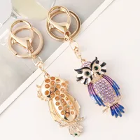 Modern Style Alloy Owl Unisex Bag Pendant Keychain main image 3