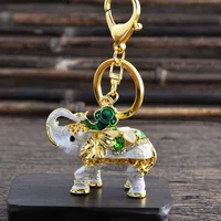 Style Moderne Alliage L'Éléphant Hommes Pendentif De Sac Porte-Clés main image 2