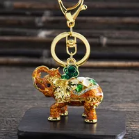 Modern Style Alloy Elephant Men's Bag Pendant Keychain main image 3
