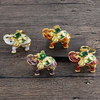 Modern Style Alloy Elephant Men's Bag Pendant Keychain main image 5