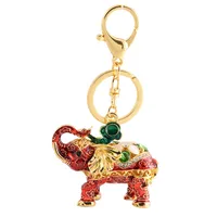 Modern Style Alloy Elephant Men's Bag Pendant Keychain main image 4