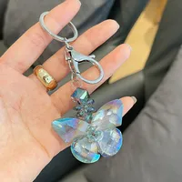 New Style Alloy Butterfly Women's Bag Pendant Keychain sku image 2