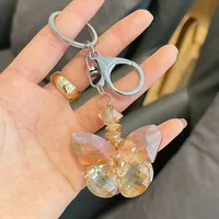 New Style Alloy Butterfly Women's Bag Pendant Keychain sku image 3