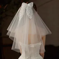 Mujeres Flor Señora Boda Tela Velos De Jaula De Pájaros main image 2