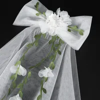 Mujeres Flor Señora Boda Tela Velos De Jaula De Pájaros main image 5