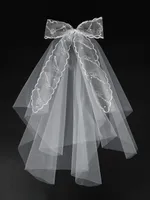 Women's Flower Lady Wedding Cloth Birdcage Veils sku image 1