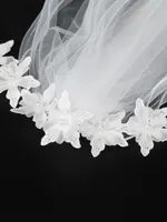 Women's Flower Lady Wedding Cloth Birdcage Veils sku image 4