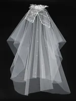 Women's Flower Lady Wedding Cloth Birdcage Veils sku image 6