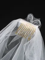 Women's Flower Lady Wedding Cloth Birdcage Veils sku image 3