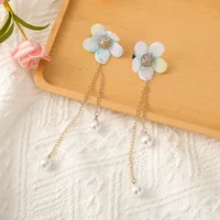 Women's Flower Sweet Mixed Materials Hair Clip sku image 3