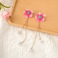 Women's Flower Sweet Mixed Materials Hair Clip sku image 4