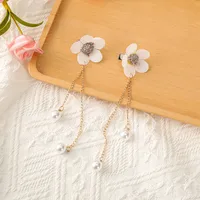 Women's Flower Sweet Mixed Materials Hair Clip sku image 5