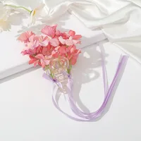 Women's Flower Sweet Mixed Materials Hair Claws main image 5