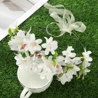 Women's Flower Lady Plastic Wreath sku image 3