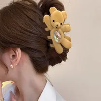Women's Bear Cute Flocking Hair Claws main image 1