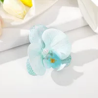 Women's Flower Lady Sweet Mixed Materials Hair Clip sku image 7