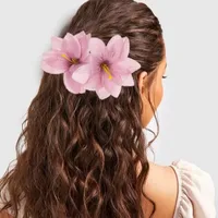 Women's Flower Lady Plastic Resin Hair Clip main image 3