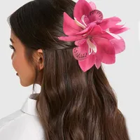 Women's Flower Sweet Mixed Materials Hair Claws main image 2