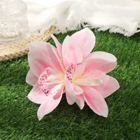 Women's Flower Sweet Mixed Materials Hair Claws sku image 2
