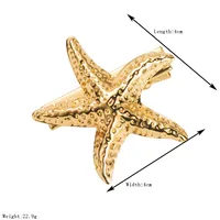 Women's Starfish Cute Hawaiian Alloy Plating Hair Clip main image 2