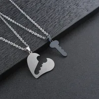 Forma De Corazón Estilo Vintage Acero Inoxidable 304 Collar Colgante Venta Al Por Mayor main image 4