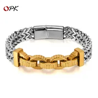 Geometric Hip-Hop Retro 304 Stainless Steel Bracelets Wholesale main image 5