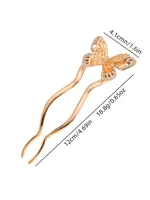 Mujeres Mariposa Estilo Moderno Aleación Palitos Para El Cabello main image 2