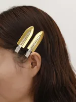 Femmes Couleur Unie Style Moderne Alliage Pince À Cheveux main image 3