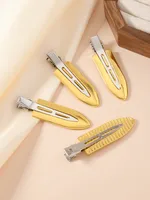 Mujeres Color Sólido Estilo Moderno Aleación Pinza Para El Cabello main image 4