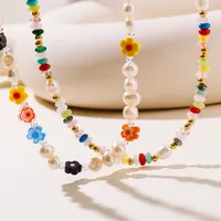 Flower Luxurious Queen Romantic Natural Stone Freshwater Pearl Necklace Wholesale main image 3