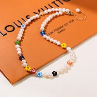 Flower Luxurious Queen Romantic Natural Stone Freshwater Pearl Necklace Wholesale main image 5