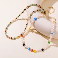 Flower Luxurious Queen Romantic Natural Stone Freshwater Pearl Necklace Wholesale main image 7