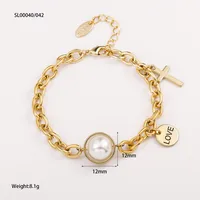 Heart Shape Classical Luxurious Romantic Copper Bracelets Lobster Trigger Clasp Closure sku image 1