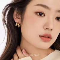 1 Pair C Shape Lady Simple Style 304 Stainless Steel Ear Studs main image 5