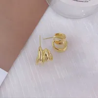 1 Pair C Shape Lady Simple Style 304 Stainless Steel Ear Studs main image 6